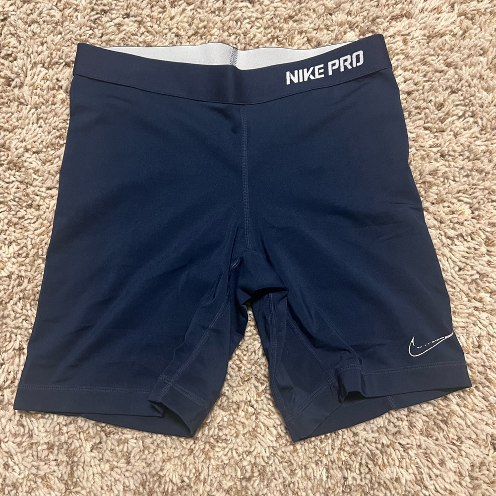Nike Pro Dark Blue Athletic Shorts